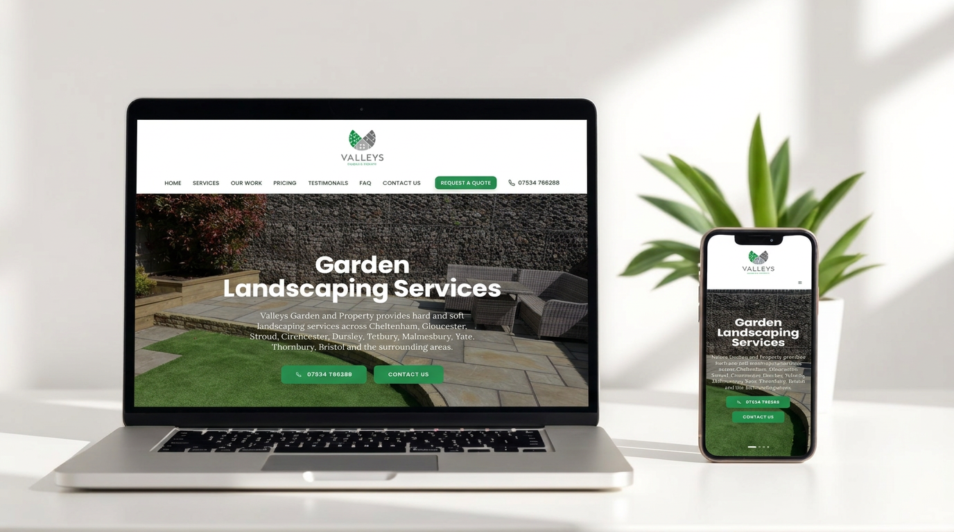 Website design for landscaping companies